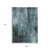 9' X 12' Teal Blue Gray And Ivory Abstract Washable Indoor Outdoor Area Rug