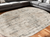 6' X 9' Beige and Gray Abstract Power Loom Area Rug