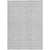 10' X 14' Silver And Gray Medallion Washable Indoor Outdoor Area Rug