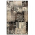 8' X 10' Beige And Gray Floral Power Loom Distressed Stain Resistant Area Rug