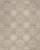 6' X 9' Taupe and Ivory Floral Non Skid Area Rug