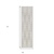 6' Gray Geometric Runner Rug
