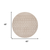 4' Beige Geometric Power Loom Round Rug