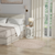 4' Beige Geometric Power Loom Round Rug