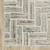 10' X 13' Ivory Beige Grey Brown Pale Blue And Charcoal Geometric Power Loom Stain Resistant Area Rug
