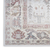 4' X 6' Ivory and Gray Floral Distressed Non Skid Area Rug