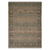 5' X 7' Brown Dark Gray And Dark Turquoise Oriental Hand Woven Area Rug With Fringe
