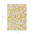 10' X 14' Gold and White Abstract Washable Non Skid Indoor Outdoor Area Rug