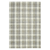 4' X 6' Gray And Ivory Wool Plaid Hand Tufted Area Rug