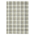 4' X 6' Gray And Ivory Wool Plaid Hand Tufted Area Rug