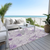 8' X 10' Lavender And Lilac Floral Washable Indoor Outdoor Area Rug