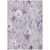 8' X 10' Lavender And Lilac Floral Washable Indoor Outdoor Area Rug