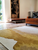 8' X 11' Gray and Yellow Abstract Non Skid Area Rug