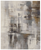8' X 10' Ivory Gray and Brown Abstract Power Loom Area Rug