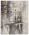 8' X 10' Ivory Gray and Brown Abstract Power Loom Area Rug