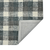 4' X 6' Dark Gray And Ivory Wool Plaid Hand Tufted Area Rug