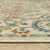 3' X 5' Ivory Blue And Burnt Orange Oriental Area Rug With Fringe