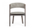 Set of Two Gray Wenge Dining Chairs