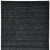 5' X 8' Black Wool Hand Woven Area Rug