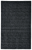 5' X 8' Black Wool Hand Woven Area Rug