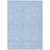 10' X 14' Sky Blue And Blue Floral Washable Indoor Outdoor Area Rug