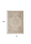 6' X 9' Ivory Pink And Gray Floral Medallion Distressed Area Rug