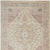 6' X 9' Ivory Pink And Gray Floral Medallion Distressed Area Rug