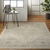 6' X 9' Ivory Pink And Gray Floral Medallion Distressed Area Rug