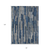 8' X 10' Navy Blue And Denim Blue Striped Washable Indoor Outdoor Area Rug
