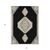 8' X 10' Black Gold And Gray Oriental Washable Indoor Outdoor Area Rug