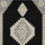 8' X 10' Black Gold And Gray Oriental Washable Indoor Outdoor Area Rug