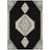 8' X 10' Black Gold And Gray Oriental Washable Indoor Outdoor Area Rug