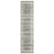 8' Gray And Ivory Oriental Distressed Runner Rug