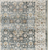 8' Gray And Ivory Oriental Distressed Runner Rug