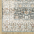 8' Gray And Ivory Oriental Distressed Runner Rug