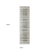 8' Gray And Ivory Oriental Distressed Runner Rug