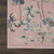 9' X 12' Pink Gray and Blue Floral Area Rug
