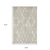 5' X 8' Beige And Gray Diamond Area Rug