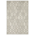5' X 8' Beige And Gray Diamond Area Rug