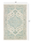 5' X 8' Turquoise and Cream Medallion Area Rug