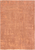 8' Orange Round Abstract Non Skid Area Rug