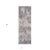 8' Ivory Black And Gray Abstract Runner Rug