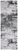 8' Gray Ivory and Taupe Abstract Power Loom Worn Faded Runner Rug