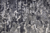 8' Gray Ivory and Taupe Abstract Power Loom Worn Faded Runner Rug