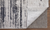 8' Gray Ivory and Taupe Abstract Power Loom Worn Faded Runner Rug
