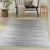 6' X 9' Gray Ombre Distressed Non Skid Area Rug