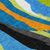 8' X 10' Denim Blue Copper And Green Abstract Washable Indoor Outdoor Area Rug
