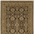 9' X 12' Brown And Gold Oriental Area Rug