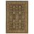 9' X 12' Brown And Gold Oriental Area Rug