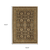 9' X 12' Brown And Gold Oriental Area Rug